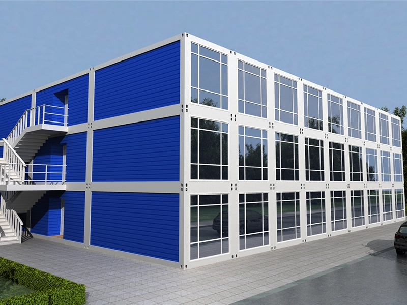 Prefabricated 3-story container dormitory