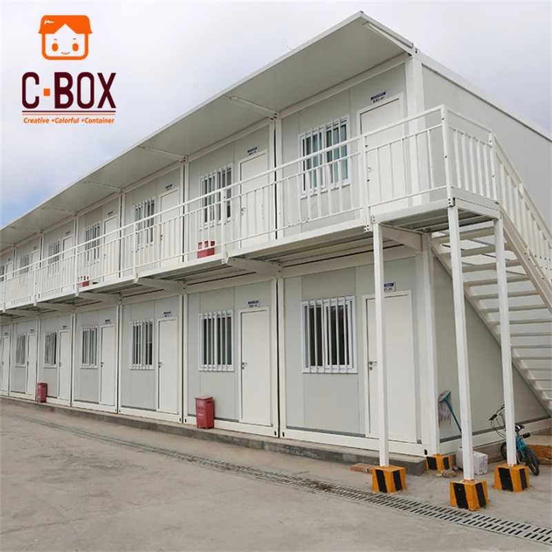 Flat pack portable storage containers warehouse