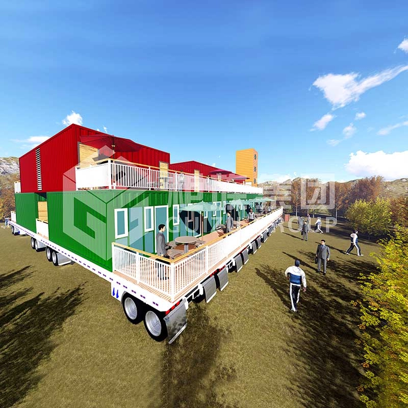 China Shipping Container hotel for holiday resort with complete facilities
