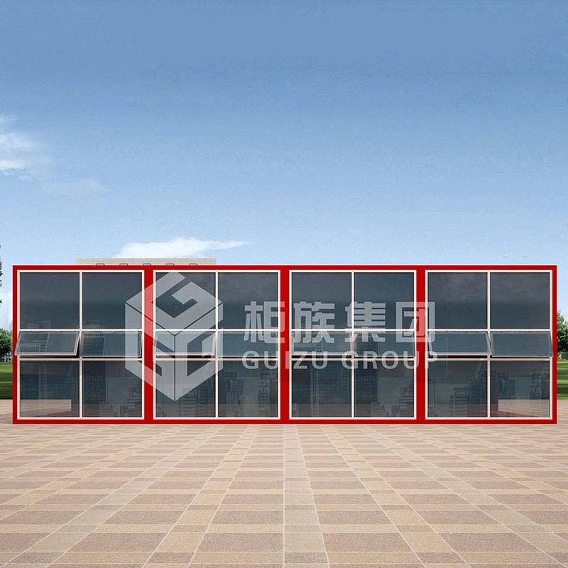 ODM China Factory Customized Prefabricated Mobile Shipping Container House for Office with French Windows