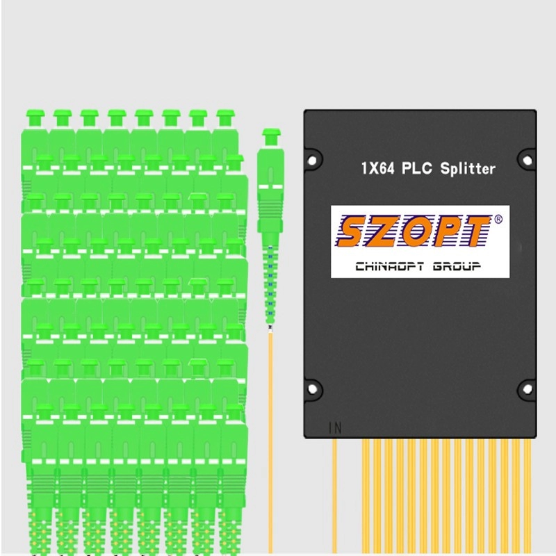 PLC Splitter 1X64 ABS BOX SC/LC/FC/ST UPC APC