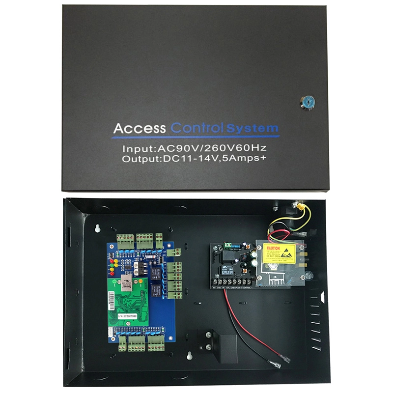 2door Network RFID Access Control Panel with AC110V/220V Access Power Supply