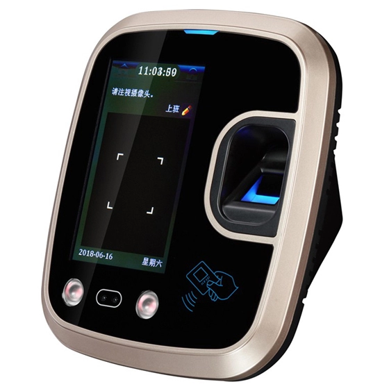 Biometric Facial Control Machine with Time Clock Support Face Fingerprint