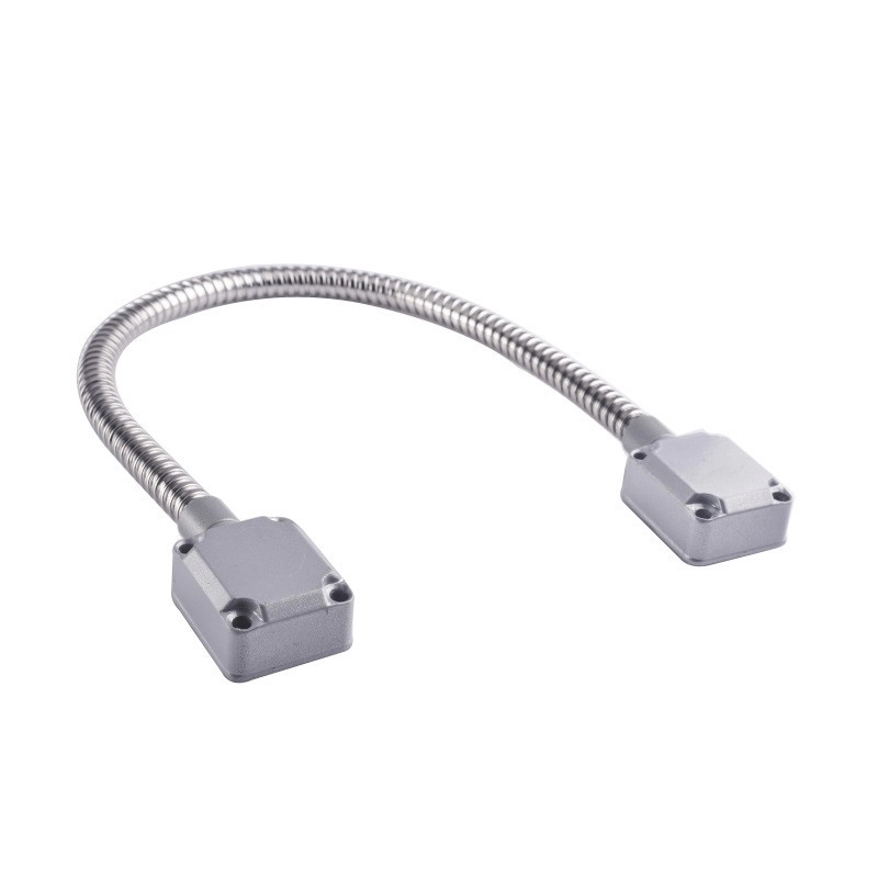 304 Stainless Steel Armored Door Cord with Zinc Alloy End Caps 10mm Diameter and 440mm Length