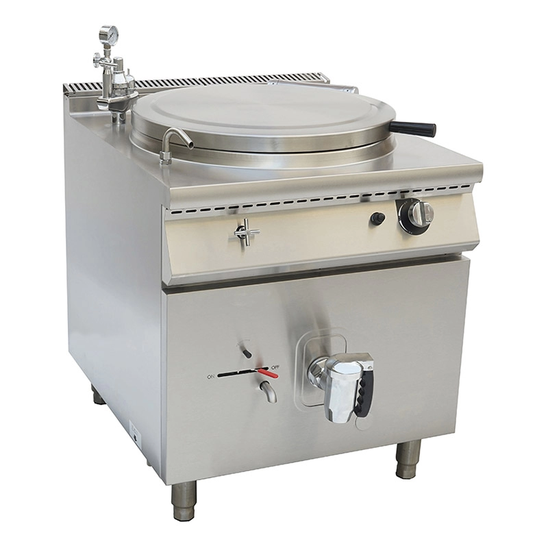 Stainless Steel Commercial 100L Jacketed Gas Boiling Pan