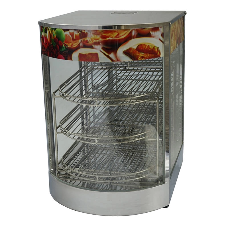 850W 3 Level Commercial Heat Food Pizza Display Warmer Cabinet
