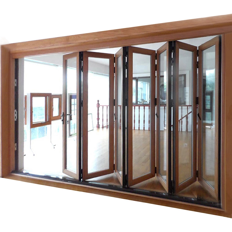 High quality solid wood folding  door 003