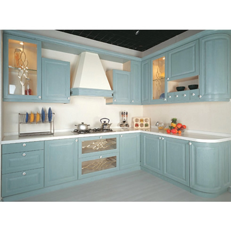 Fashionable and beautiful pvc kitchen cabinet