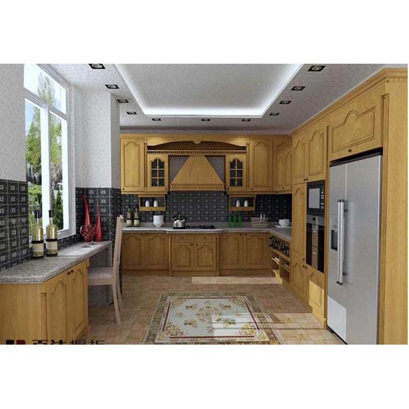 Modern solid wood kitchen cabinets