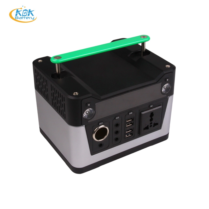 KOK POWER Portable Power Station 300W 12V 26Ah 280Wh Lithium Battery Solar Power Generator For Outdoor House