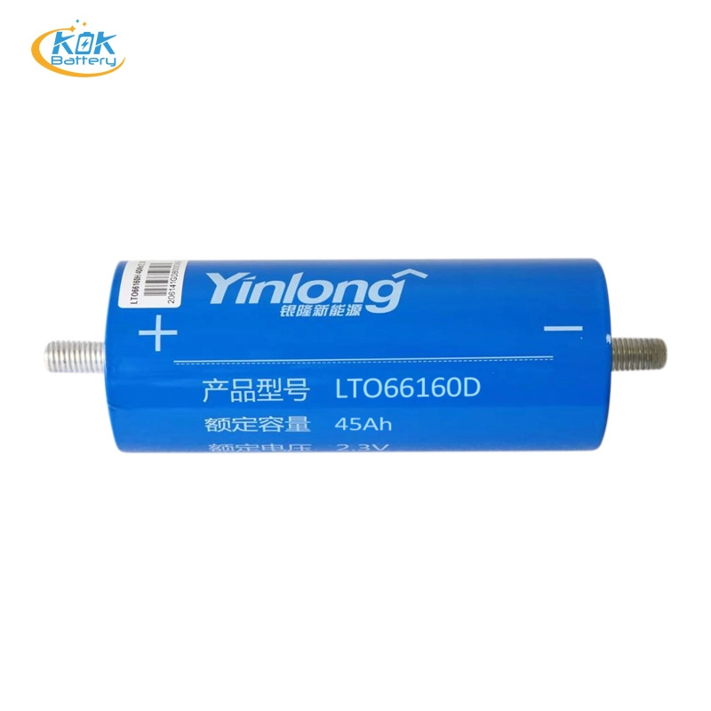 Yinlong 66160D 2.3v 45Ah LTO cell lithium titanate best batteries for solar power storage