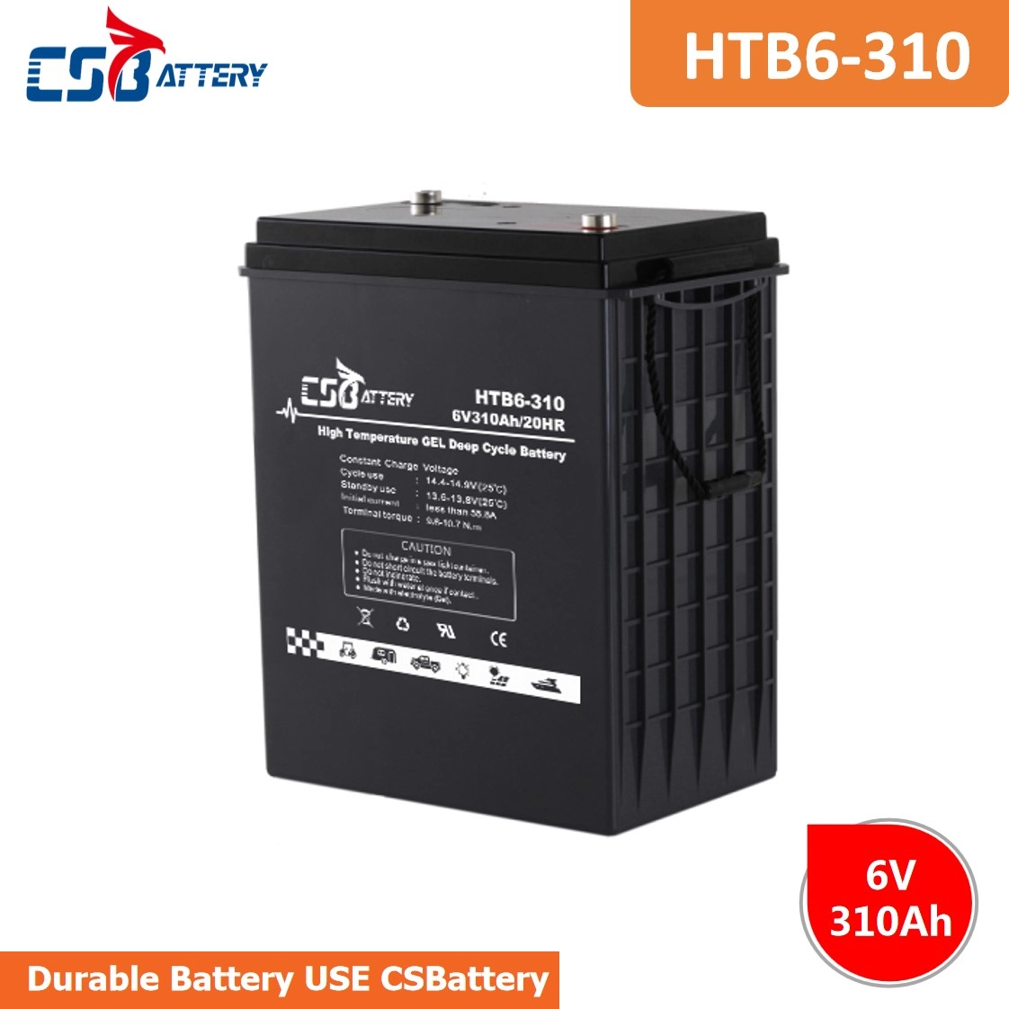 HTB6-310 6V 310AH High-Temp Deep Cycle Batteries