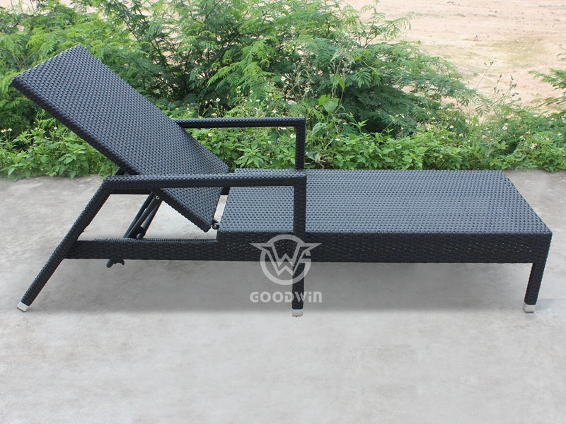 Leisure Outdoor Rattan Wicker Chaise Lounge For Pool