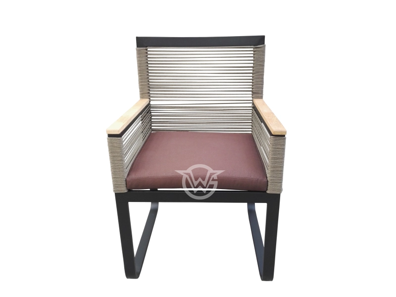 Unique Design Outdoor Furniture Weave Rope Dining Chair