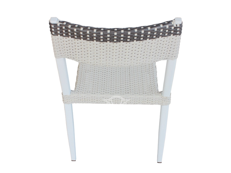 Garden Treasures Synthetic Rattan Dining Side Chair Outside