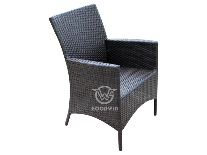 Hand Weave Synthetic Rattan High Back Dining Chair