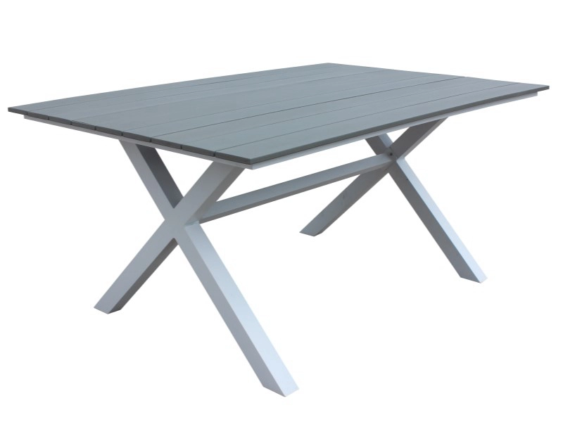 All Weather Aluminum Frame Dining Set With Rectangle Table