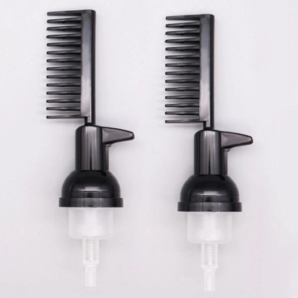 30mm 0.4cc Black Comb Foaming Pump For Hair Dying Cleaning