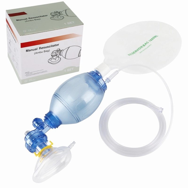 Single use PVC manual resuscitator for pediatric