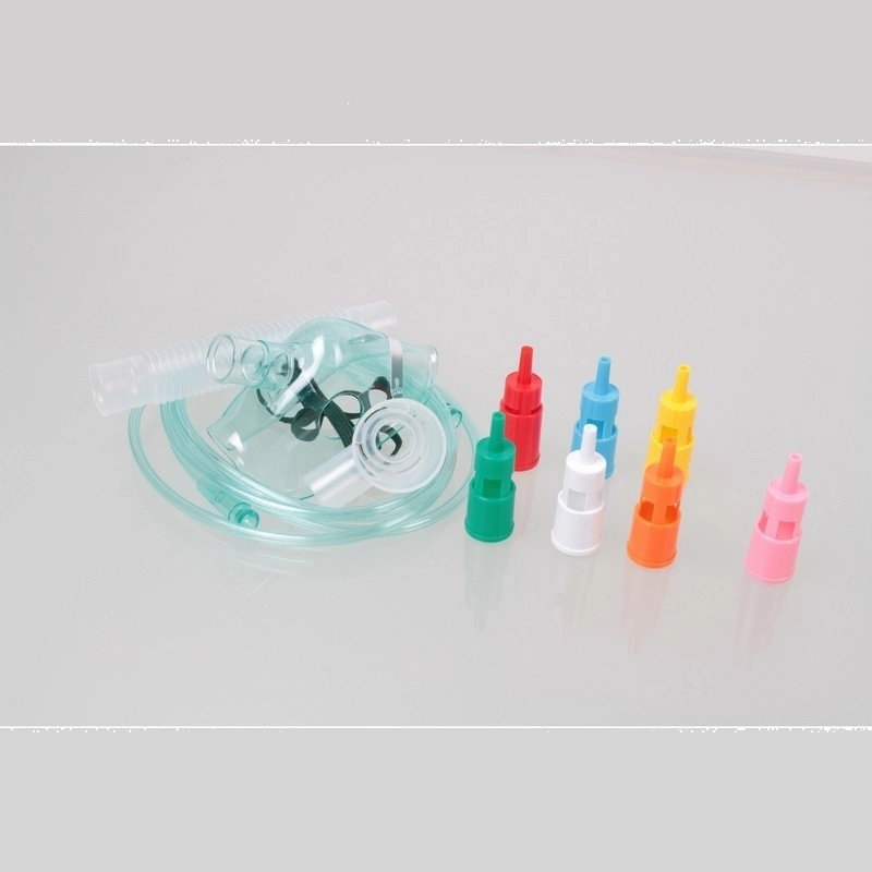 Adjustable venturi oxygen mask kit