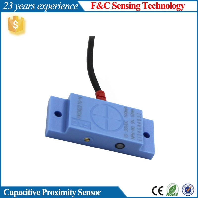 FKCN2210-N/P/15D  12V Flat Capacitive Proximity Sensor Non-contact Liquid Level Switch