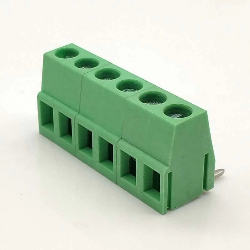 2 pin green color screw type terminal block