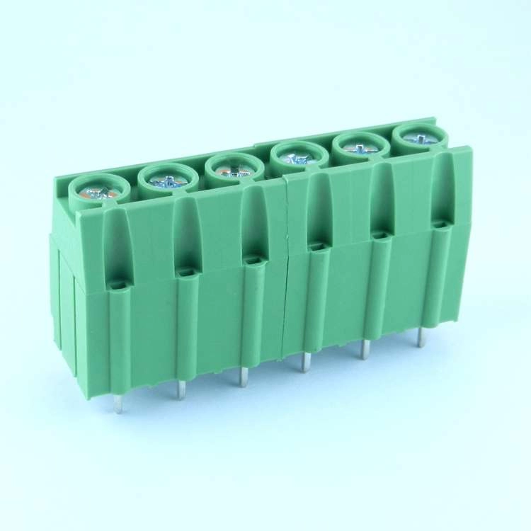 3 pole 8 awg quick release pcb mount terminal block pa66