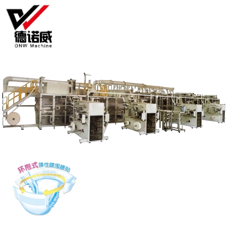 High Speed Incontinence Baby Diper Making Machine Diapers