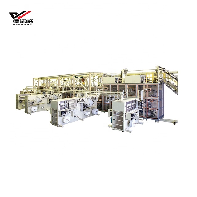 High Speed Stable Production Baby Diaper Making Machine