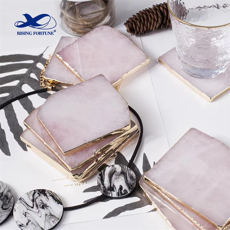 Natural Round and Square Crystal Coasters distributor