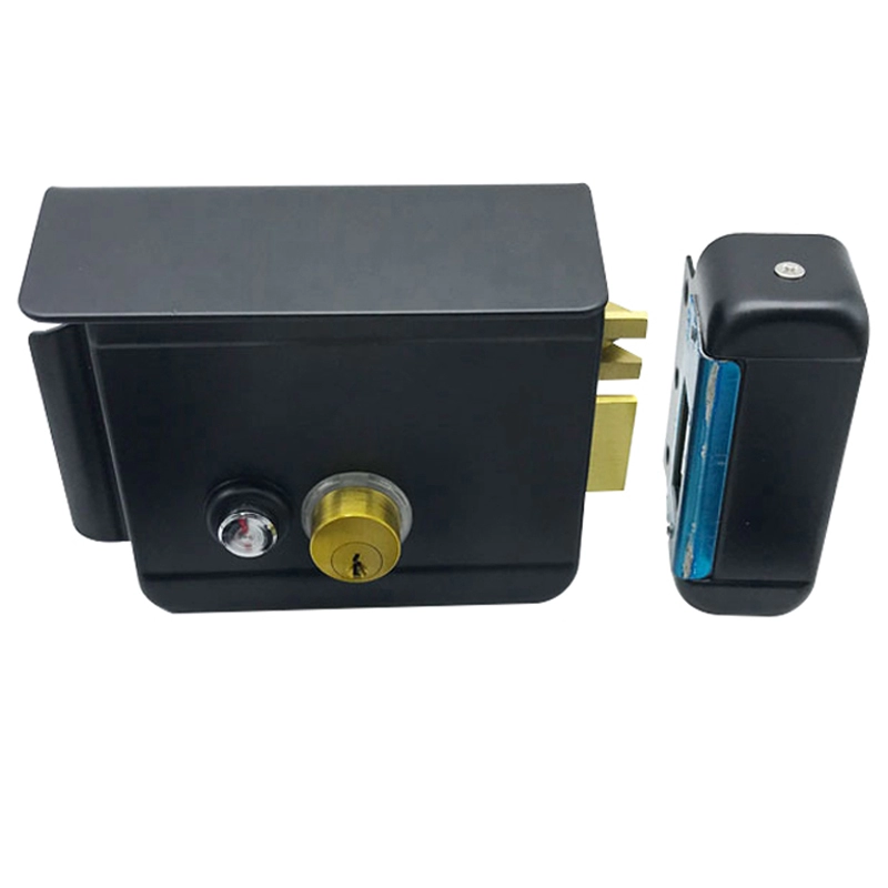 DC12V Anti-theft electric RIM door lock with double cylinder and keys