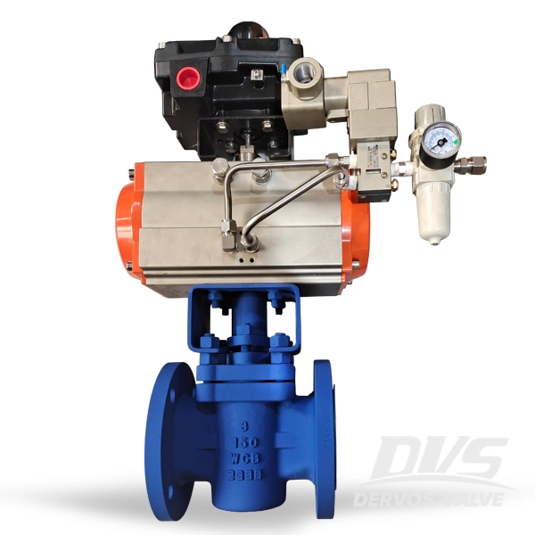 3 Inch Sleeved Plug Valve RF WCB with Pneumatic Actuator