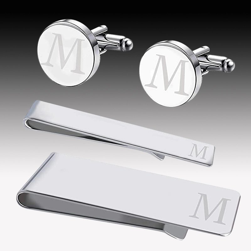 Cutom stainless steel your own logo diy cuff links