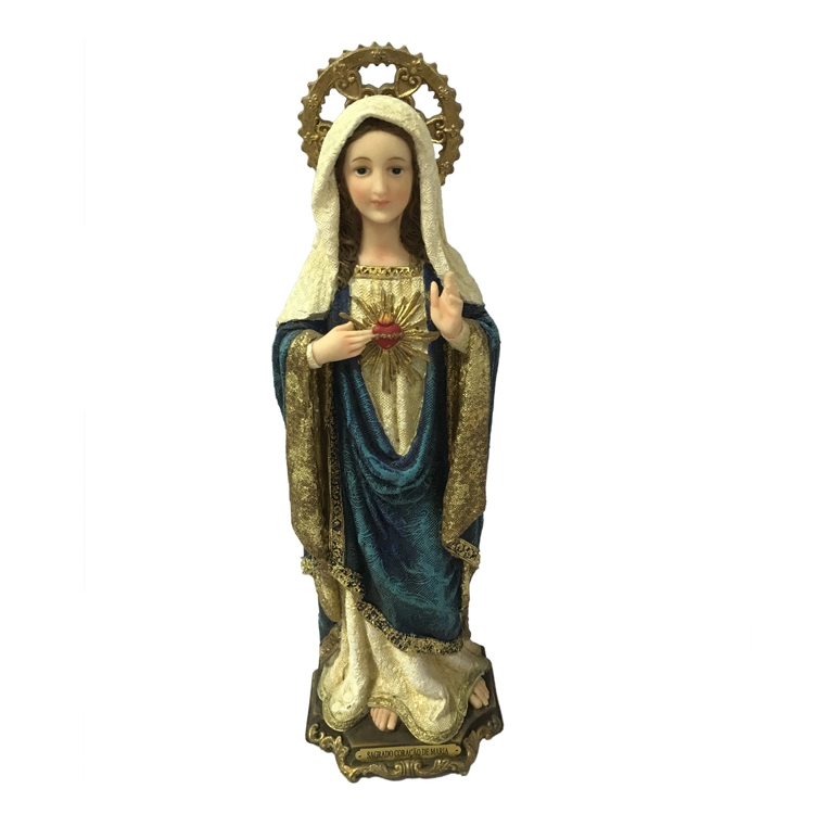 Sacred Heart of Mary Jesus Statue Figurine Imagen Sagrado Corazon de Maria Jesus Religious Gift