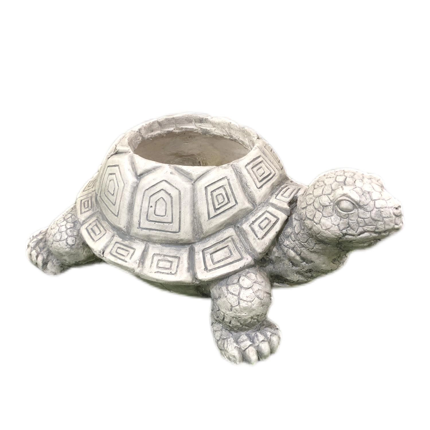 Garden outdoor  Decoration White Polished Gray Three's a Crowd Stacked Turtle Statue for sale