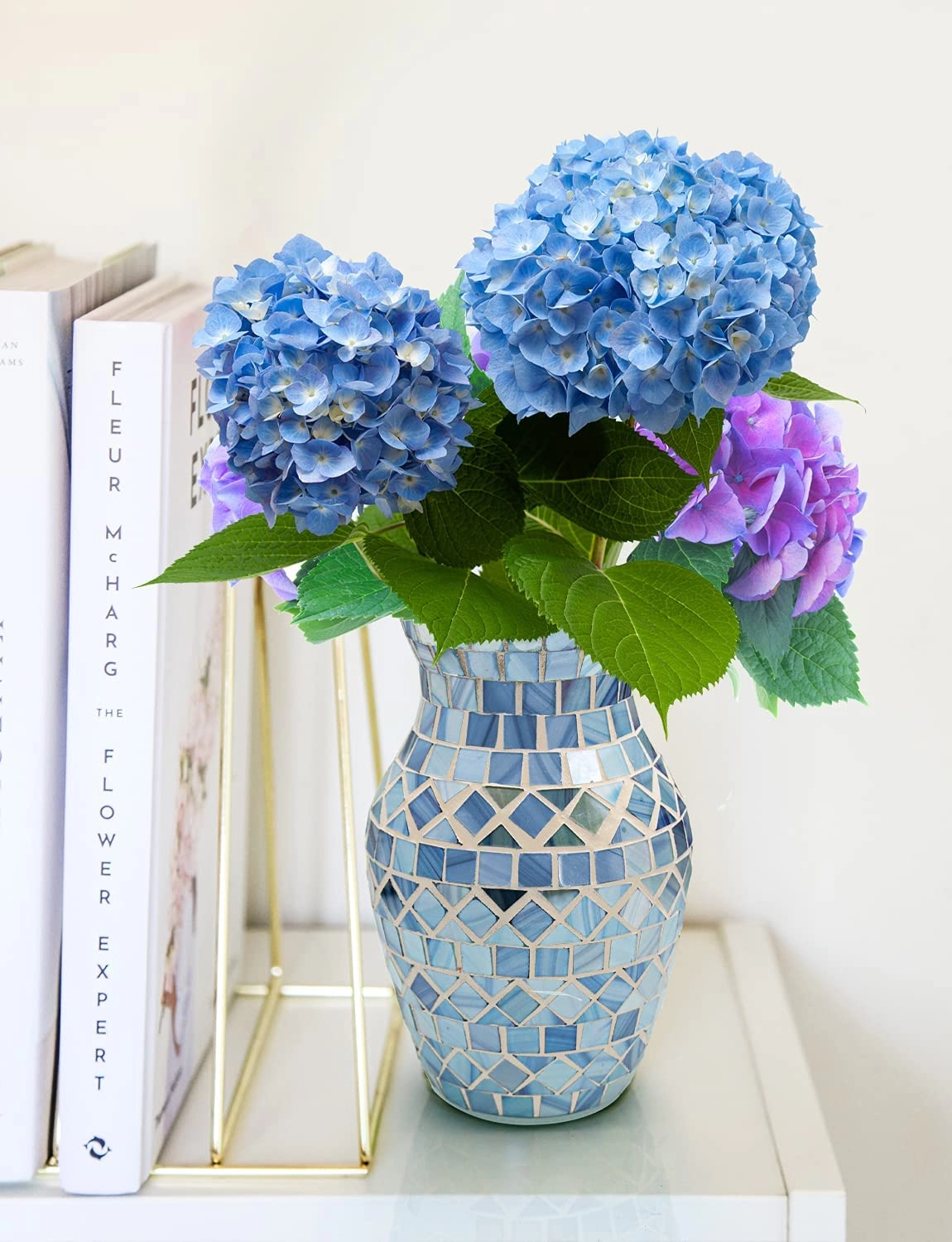 Custom high-end mosaic glass vase