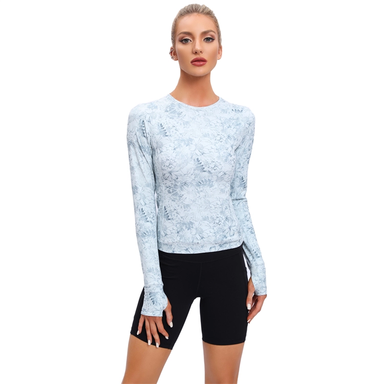 Blue Print Sports Top With Thumb Hole
