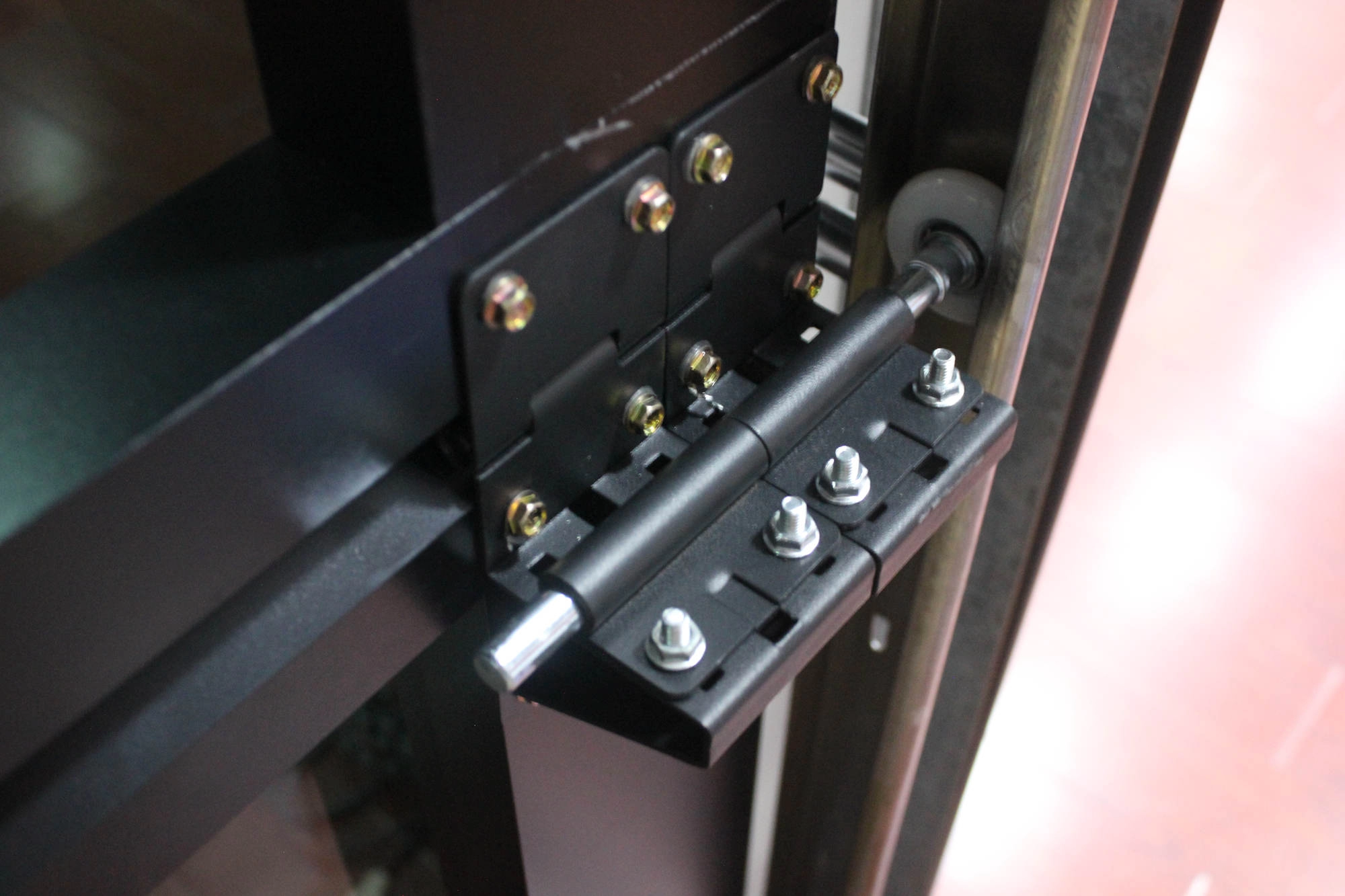 LD-GS05 Frameless black glass garage door