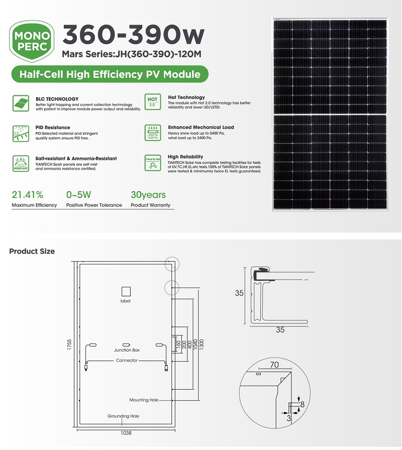 360W Solar panel