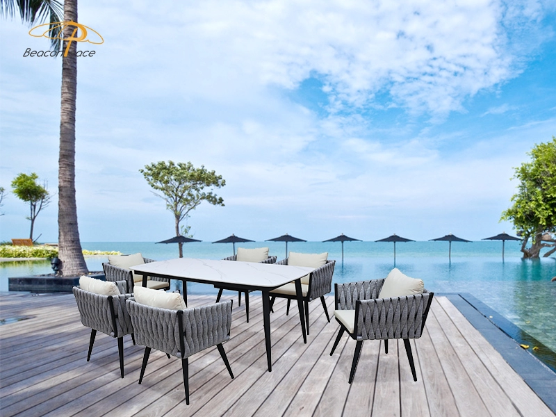 Outdoor Furniture Set Extension Table and Chair