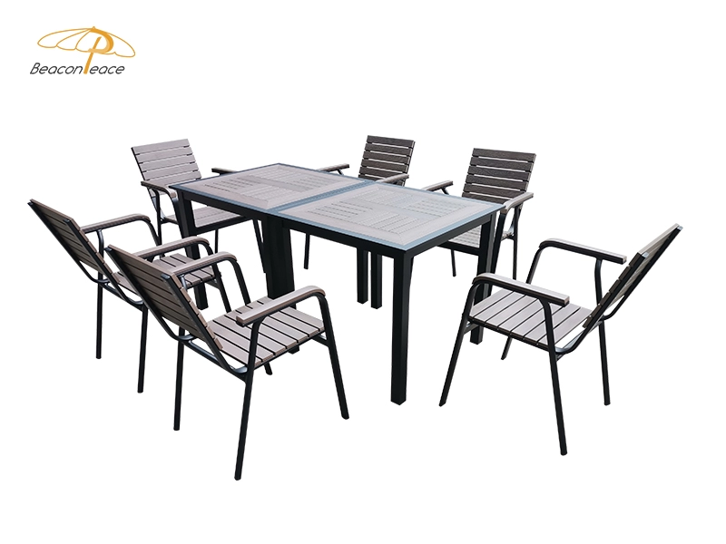 Garden Polywood Dining Set Sqaure Table Outdoor furniture