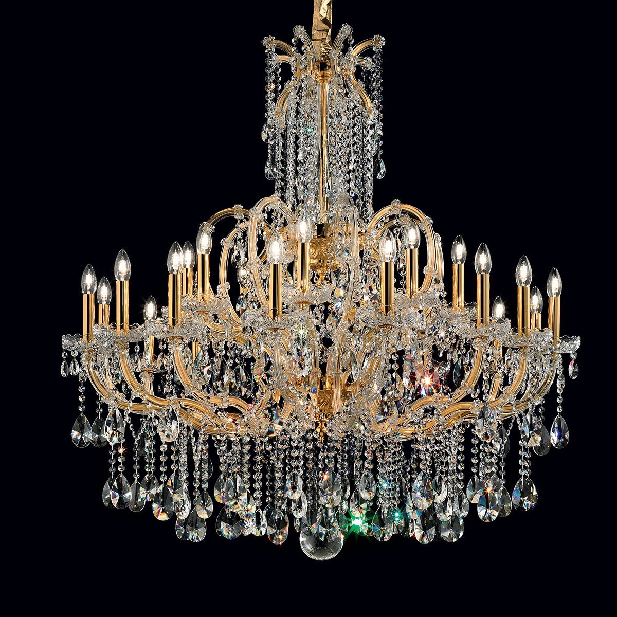 24 lights gold maria theresa chandelier