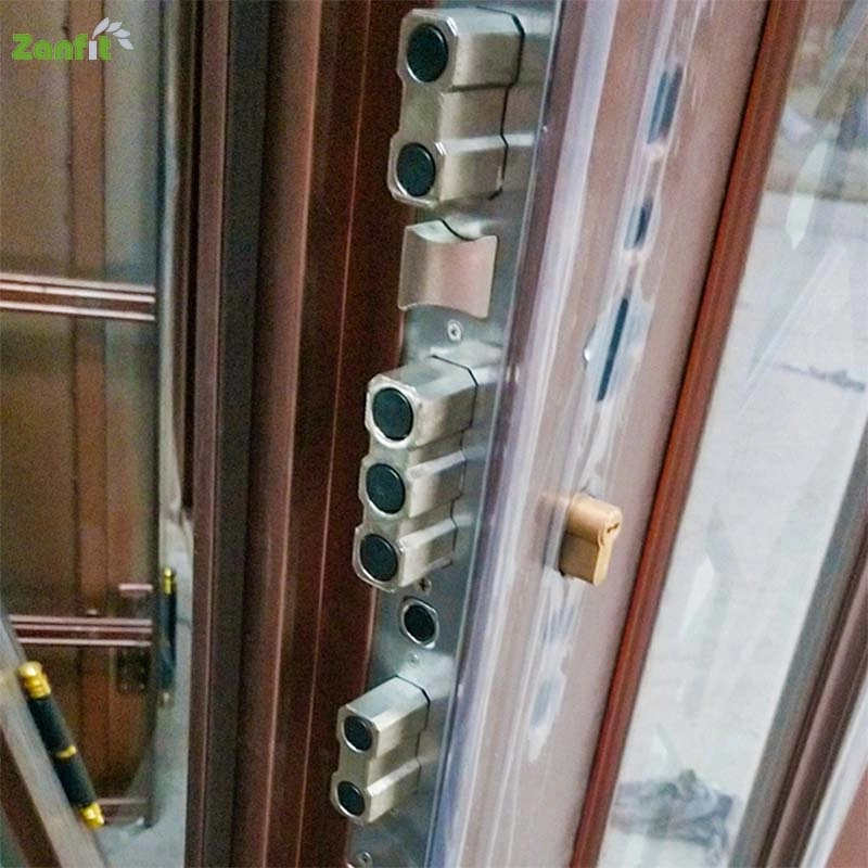 Burglar Proof Glass Zinc Alloy Security Door In Door