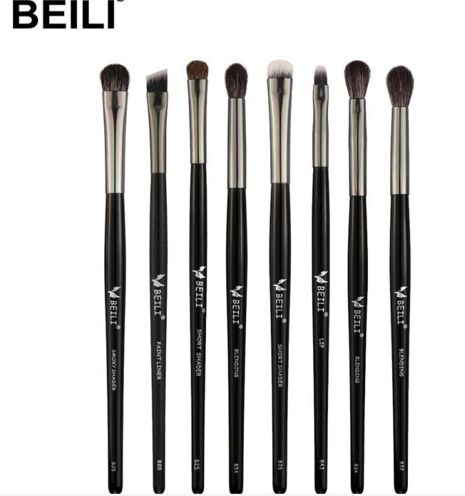 wholesale professional 18pcs black makeup brushes
