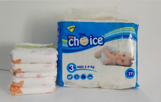 Cute Breathable Disposable Baby Diapers Baby Nappies