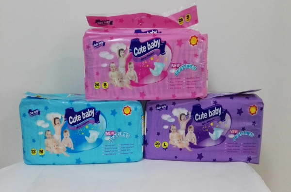 Soft Breathable Economic Baby Diapers in Bulk