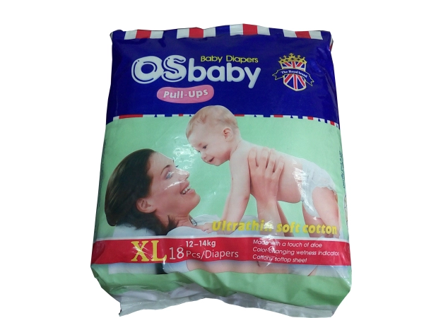 Air-permeable Disposable Pull Up Baby Diapers to Kenya