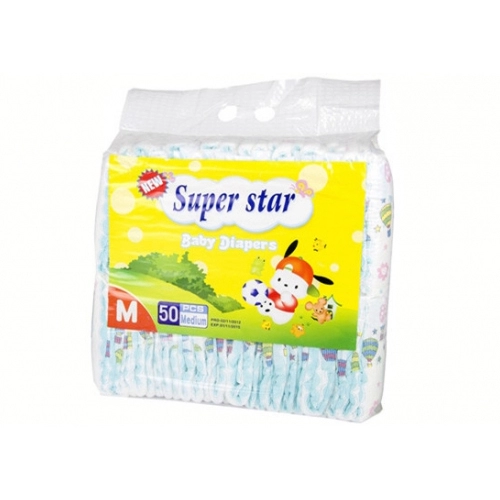 OEM Baby Diaper with Waterproof Magic Tape in China