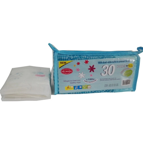 Welcome OEM Women Sanitary Pads with Blue Core
