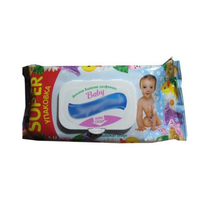 Nonwoven wet wipes for cute baby